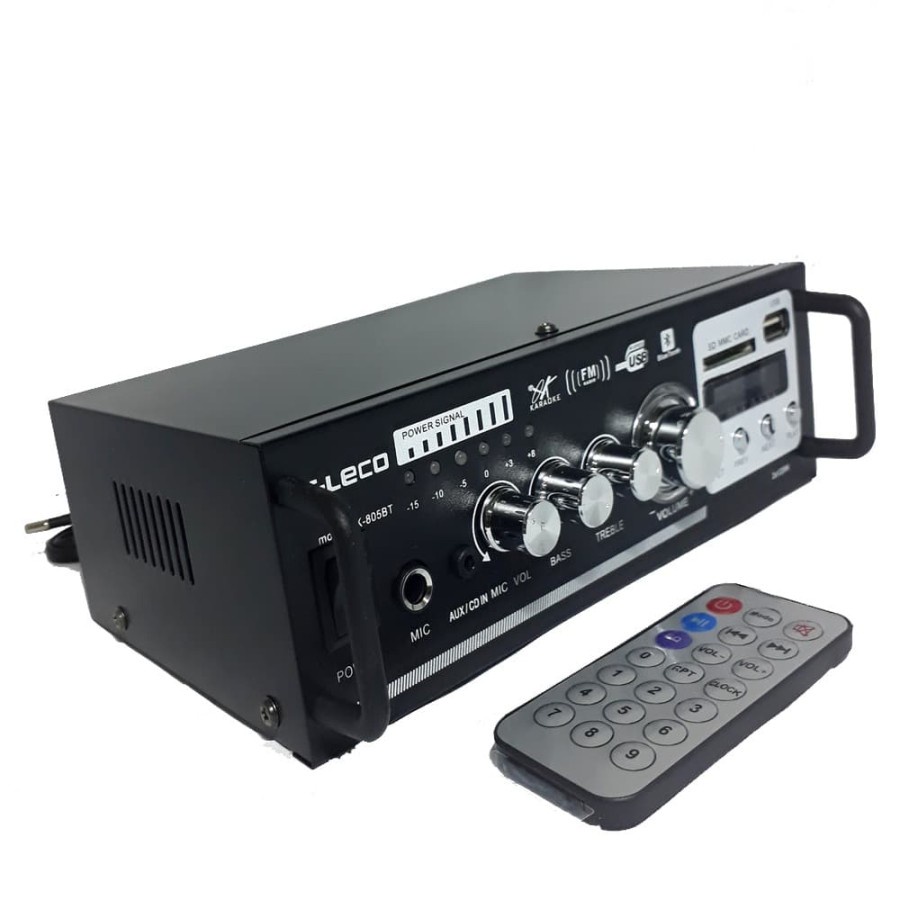 COD Amplifier FLECO AK-805BT Bluetooth Stereo Ampli + USB + FM Radio//AMPLI KARAOKE FLECO AK-805BT