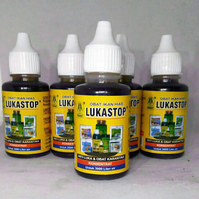 Lukastop Luka Stop 30ml Obat Luka ampuh original Jamur Cair ikan Hias koi cupang lohan koki