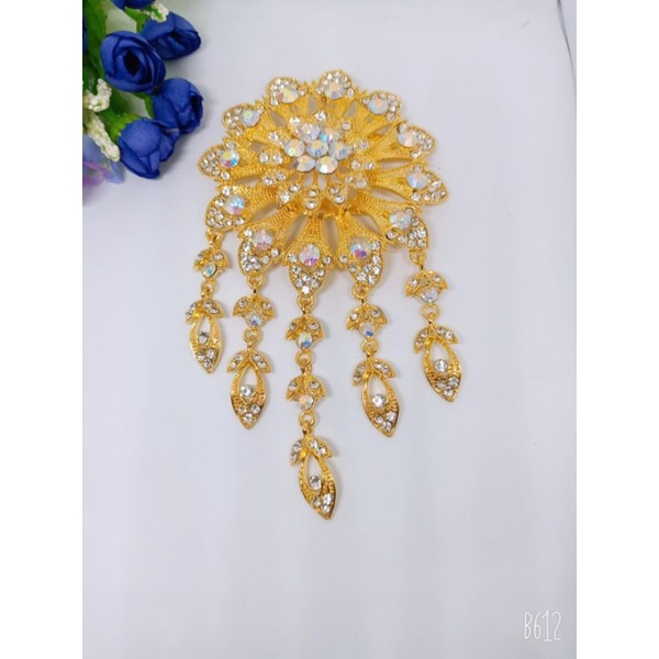 Bros besar buat kebaya Bros kutu baru Bros kebaya pengantin mata berlian yg di lapisi emas cocok unt