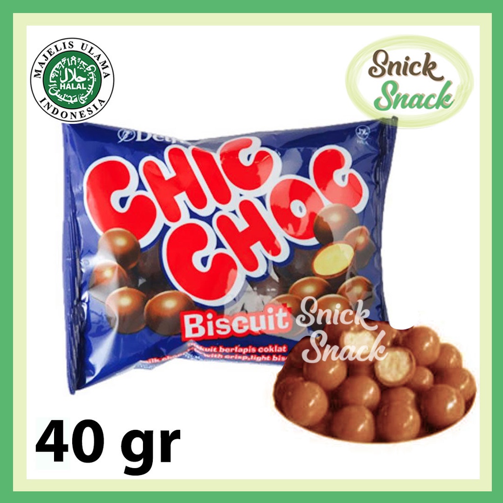 

Delfi Coklat Chic Choc 40 gr Biscuit Chocolate Ball