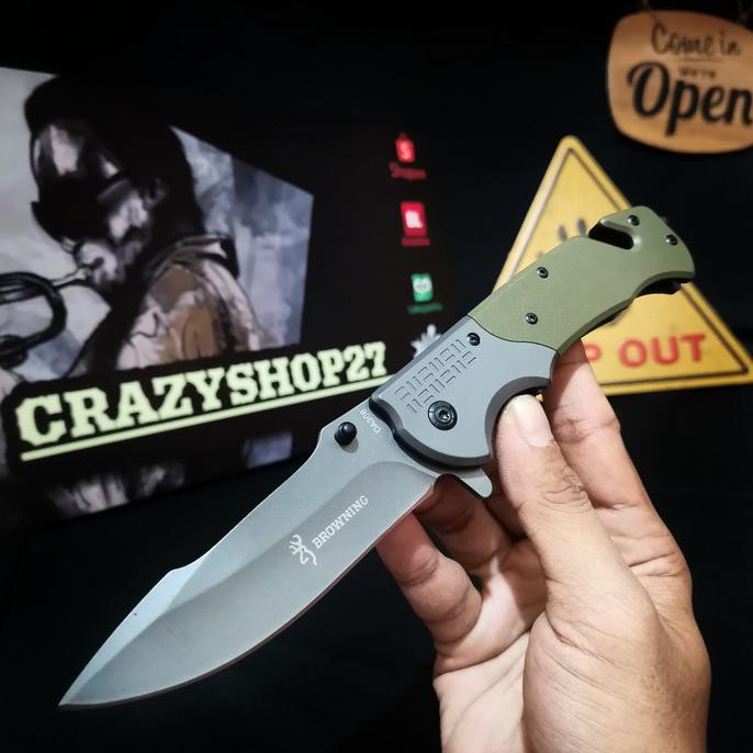 DROPSHIP OKE Pisau Lipat Survival Browning DA308 / Survival Kit / Pisau Lipat