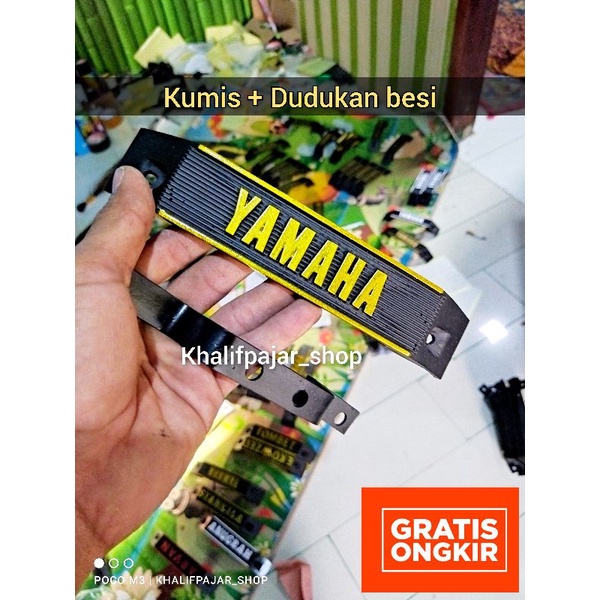 Kumis yamaha + Dudukan besi ngeset rx king rx spesial pnp byson