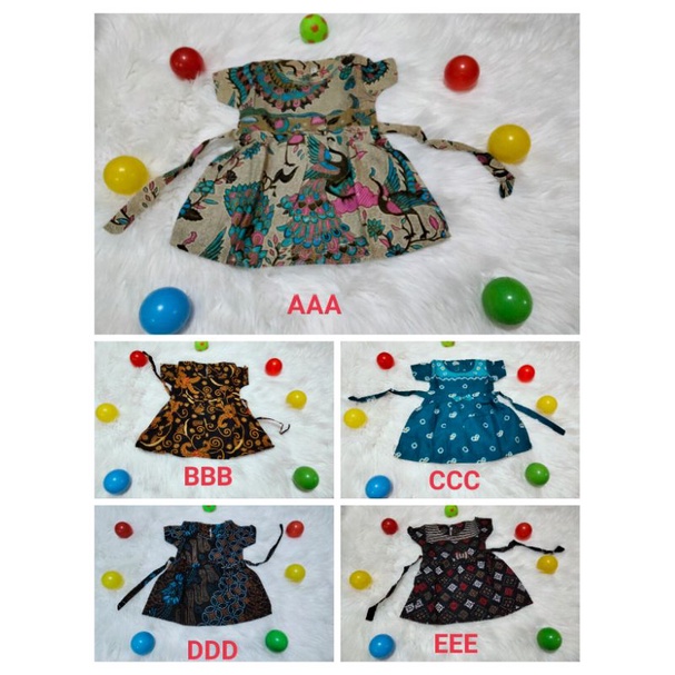 Dress batik anak usia 3bulan - 3tahun / Batik pekalongan / Daster anak
