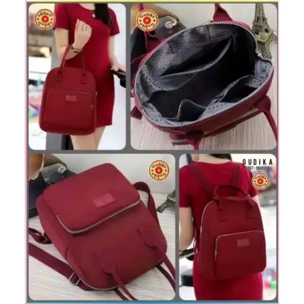 GUDIKA 5067 | Backpack Waterproof Wanita Tas Ransel Laptop Anti Air Import Original | Ransel Cewek | Ransel Perempuan | Tas Wanita