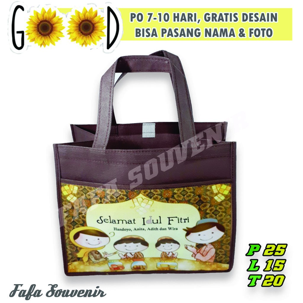 

Tas Souvenir Lebaran Custom Tulisan dan Gambar