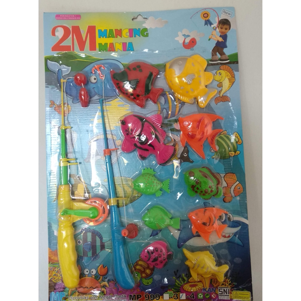 Mainan Pancing Ikan Magnet 2M / Memancing Ikan / Pancing Pancingan