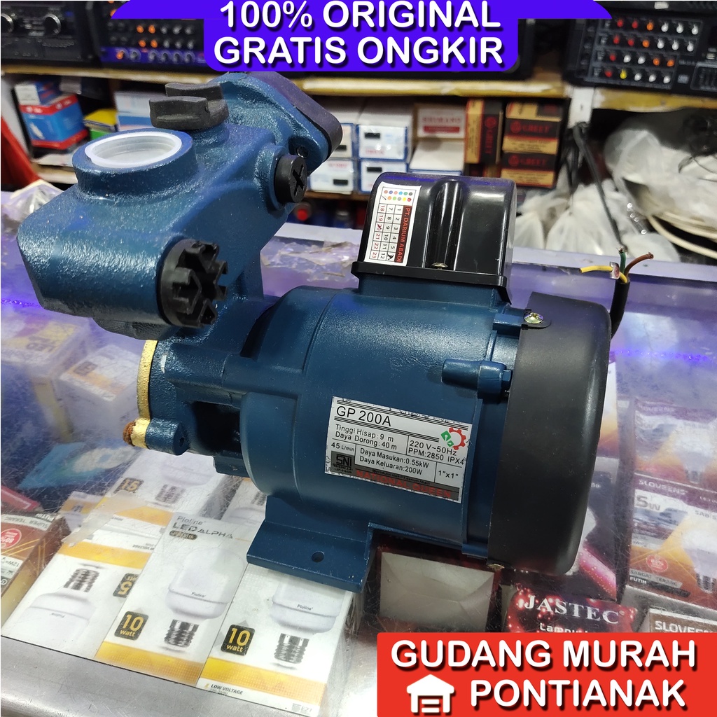 Pompa Air National 200 watt super kuat nasional GP-200 200w