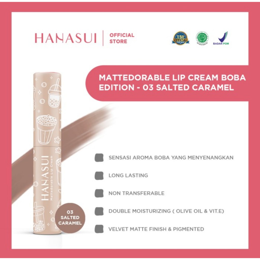 HANASUI LIP CREAM BOBA EDITION