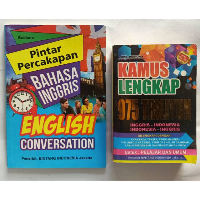 Paket 2 Buku Pintar Percakapan Bahasa Inggris Kamus Bahasa Inggris Shopee Indonesia