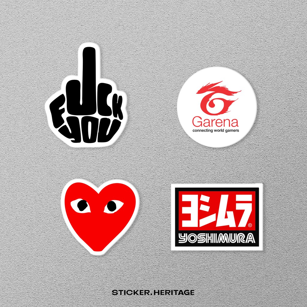 STIKER PACK LOGO BRAND LOGO SUPREME, NASA, GRAFITI DIT UNTUK LAPTOP IPAD HP MOTOR