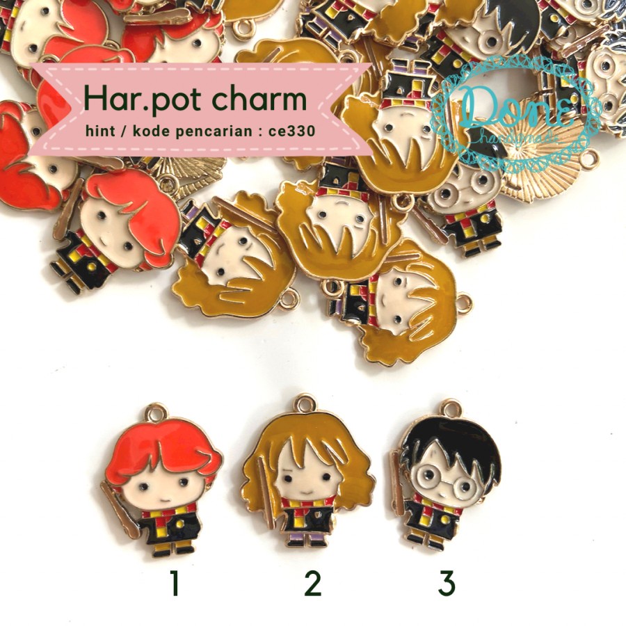 Done handymade enamel charm pernak pernik halloween harpot ce330