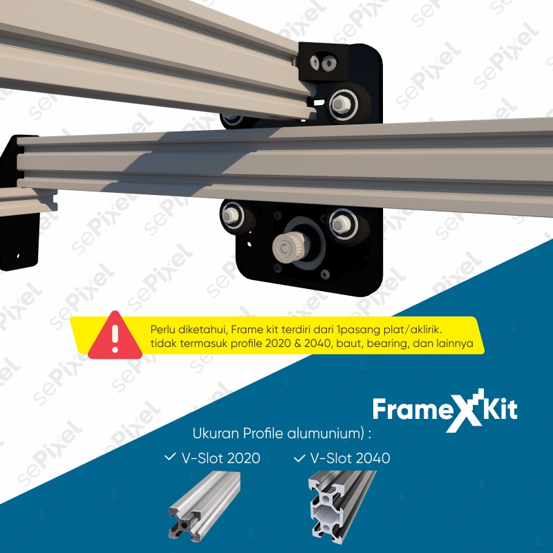 Frame Kit mesin CNC Laser &amp; Router DIY