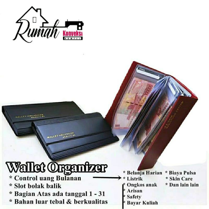 OCHOT DISIPLIN - Dompet Disiplin Keuangan Bulanan Walet Organizer