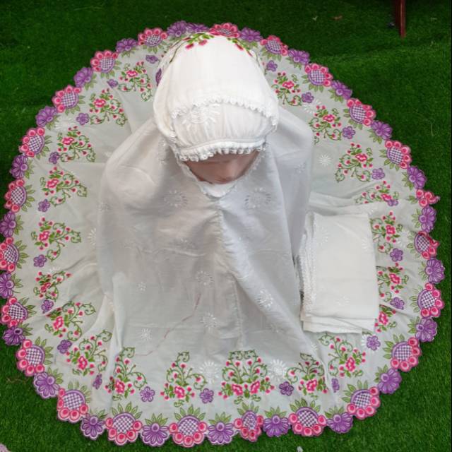 MUKENA BORDIR KATUN PARIS ORIGINAL BUKITTINGGI