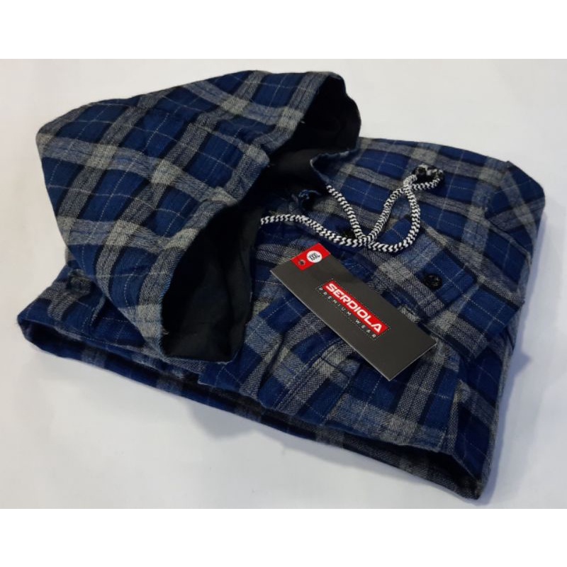 flanel hoodie jumbo xxl xxxl xxxxl  pria wanita - kemeja kupluk distro lengan panjang jumbo - kemeja flanel bertopi big size import lengan panjang