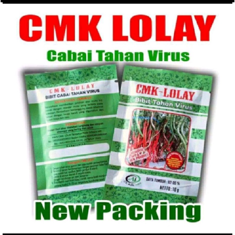 Benih Cabai Kriting Lolay Bibit Tahan Virus Kemasan Baru