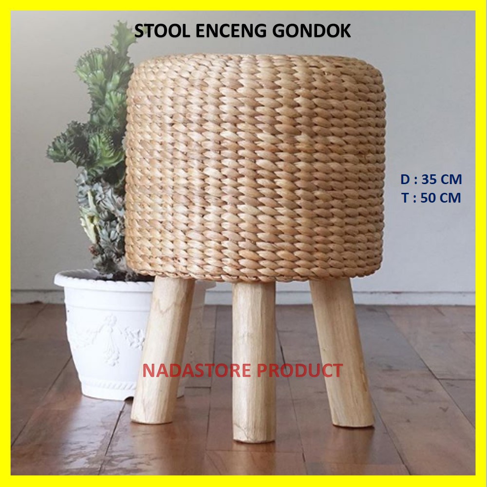 STOOL ENCENG GONDOK / DINGKLIK / KURSI JAMUR /  KURSI MINI / DRUM STOOL / STOOL JAMUR