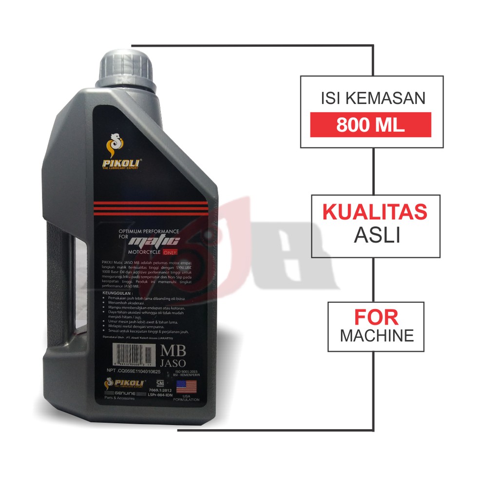 Oli Matik Pikoli Matic Synthetic Blend 800ml atau 1L