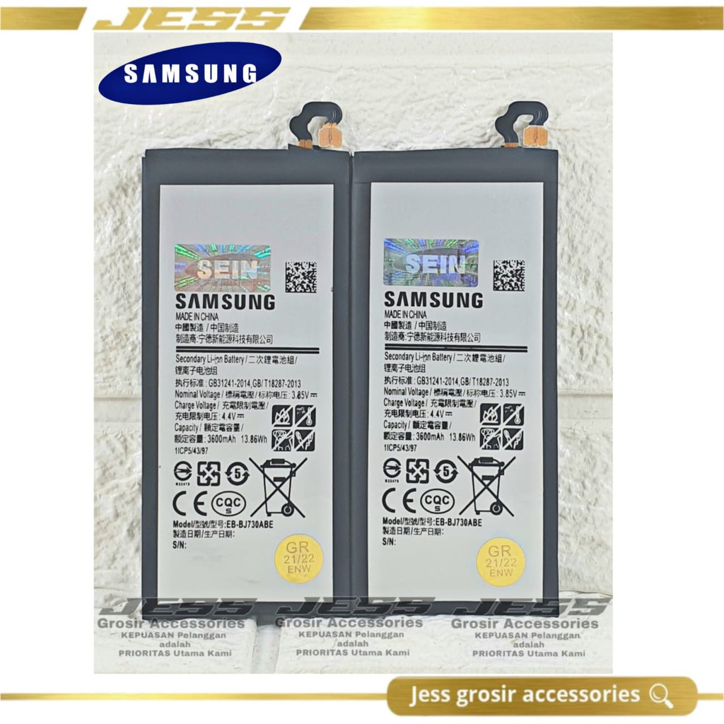 Baterai Samsung GALAXY J7 2017 - J730 - J7Pro - J730Y - SM-J730Y - J730G - SM-J730G Kode Battery EB-BJ730ABE Batre Original