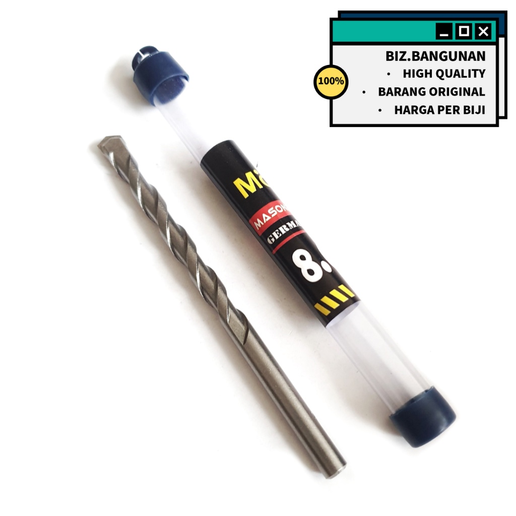 MATA BOR BETON 8MM IGM MOLLAR - BOR TEMBOK DINDING 8 MM MASONRY DRILL