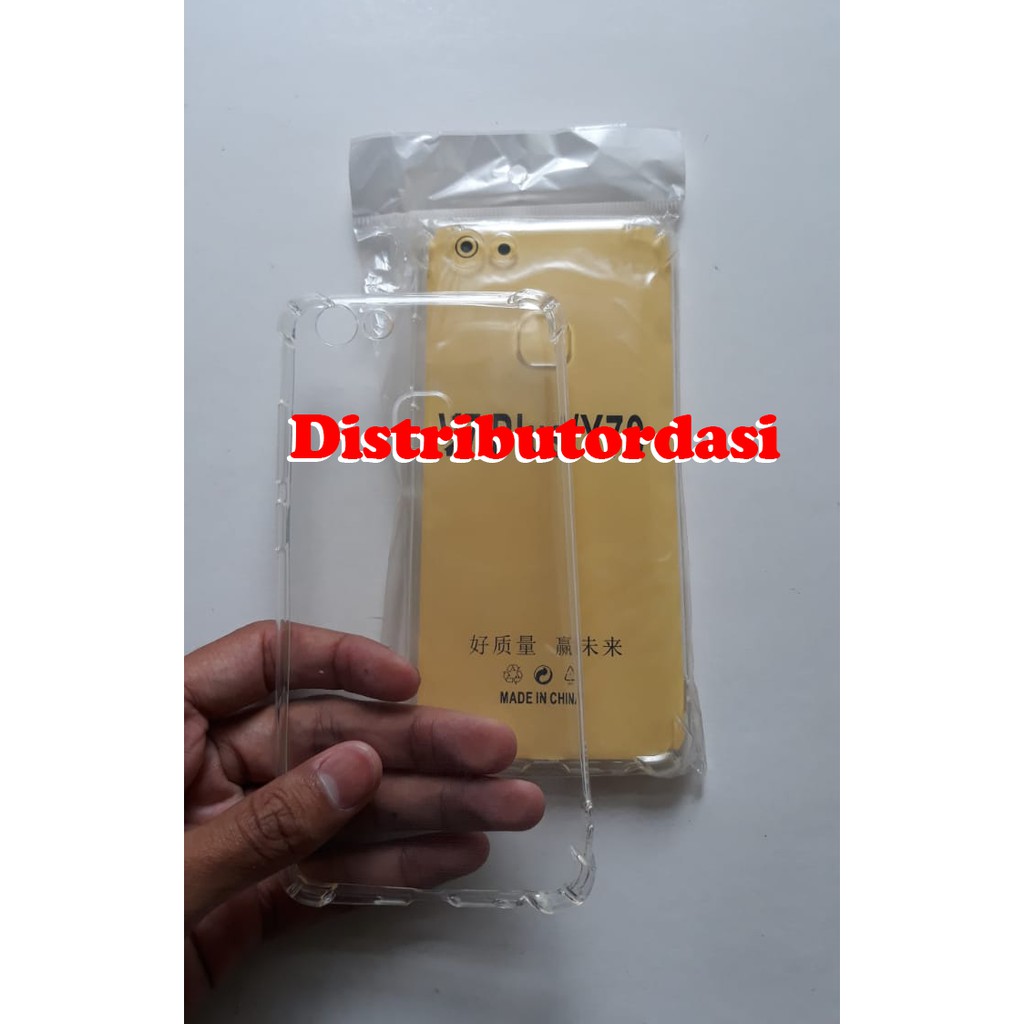 anticrack SOFTCASE CASE TPU SILIKON CASING vivo v7 plus ready stok