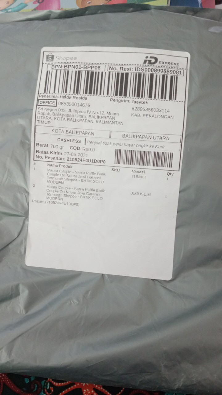 Maura Couple - Sania Ruffle Batik Couple Ori Ndoro Jowi Garansi Termurah Shopee - Batik Solo Modern