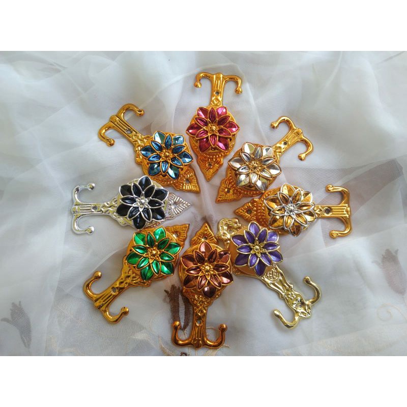 0hook mawar/gantungan tali gorden/ pengait tali gorden / centelan tali gorden / gantungan tali