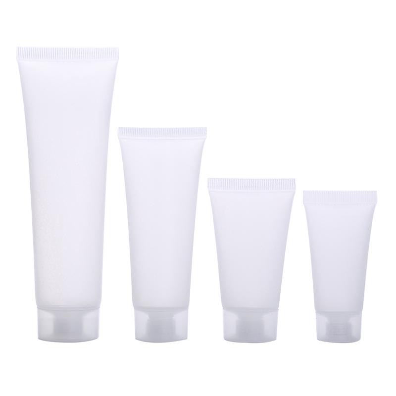 20/30/60/120ml Empty Portable Travel Tubes/ Refillable Tube Scrub Matte Empty Cosmetic Bottle/ White Plastic Lotion Squeeze Tube Jars