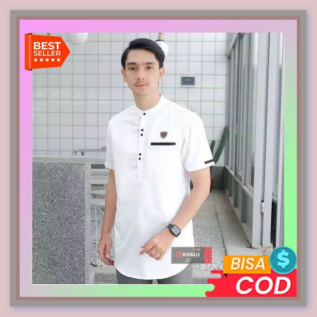 Baju Koko Kombinasi Batik Pria Lengan Panjang Motif Suku Dayak Berkualitas Koko Kurta Lengan Pendek 