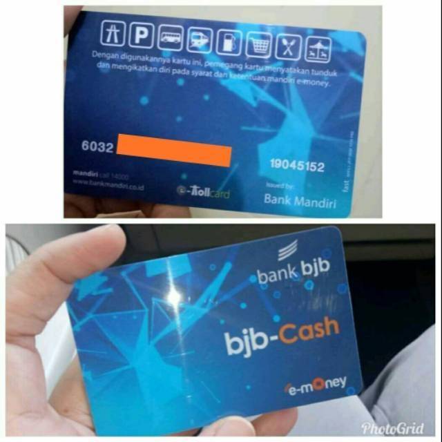 Mandiri eMoney Bank BJB ORI /Like eTOLL Tapcash Flazz or Brizzi