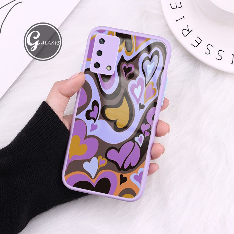 [SC225] Softcase Glass Kaca Ungu/Lilac Oppo A95 4G A74 4G - Case Oppo A95 4G A74 4G - Casing Hp Oppo