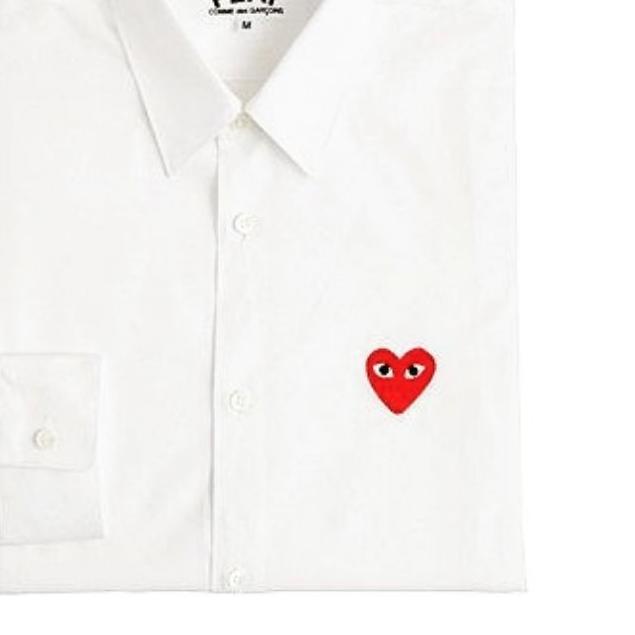 ֍ Kemeja CDG PLAY Putih dan Hitam Cowok SHIRT FOR MEN (READYSTOCK) ♣