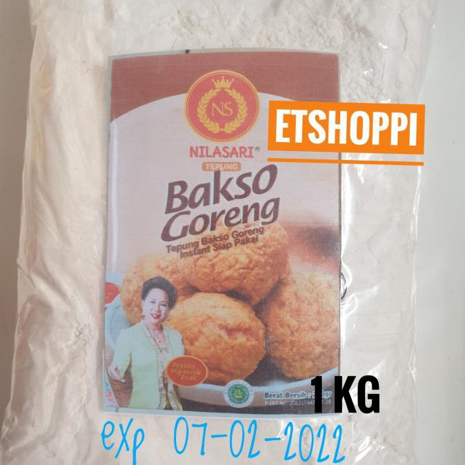 

FOOD Tepung Bakso Goreng Nilasari 1 kg Repack