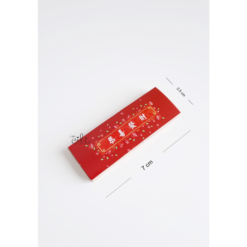 

(SCNY052) Stiker MINI 7x2.5 cm seal box paperbag imlek sincia cny