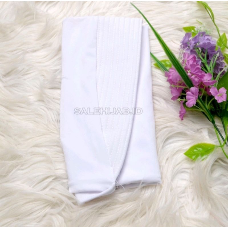 JILBAB SPORT LYCRA MURAH || HIJAB OLAHRAGA KERUDUNG INSTAN-Putih