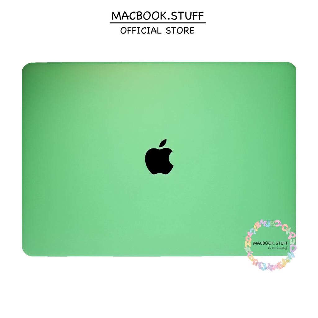 MACBOOK Case MATTE GREEN NEW AIR PRO RETINA 11 12 13 14 15 16 INCH NON /  WITH CD ROOM / TOUCHBAR / TOUCH ID / M1 2020 2021 2022