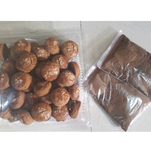 

Kue kaak mini kenari + bubuk kopi jahe arabian