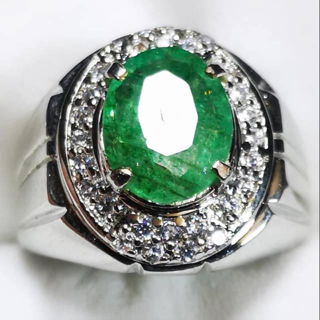 Batu natural zamrud colombia asli