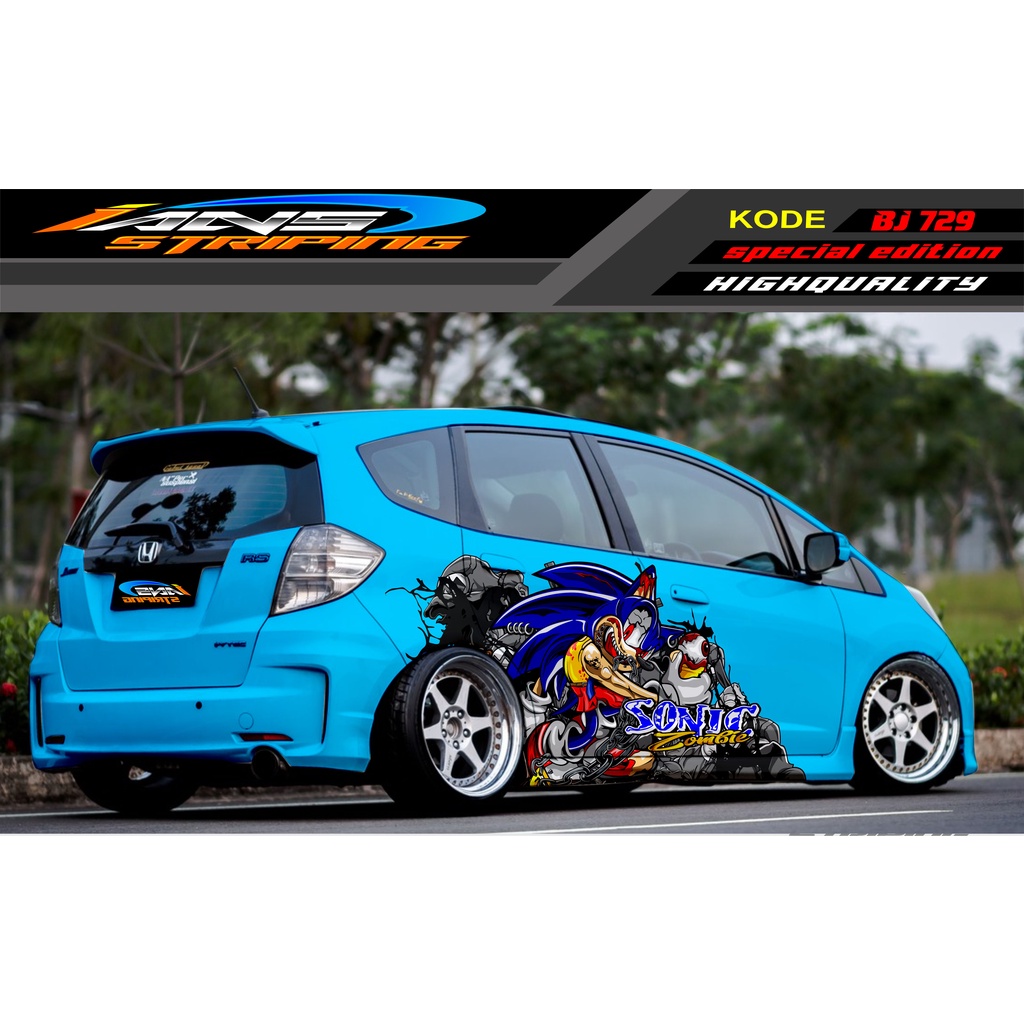 DECAL STICKER MOBIL HONDA BRIO / JAZZ RS / MOBILIO / AGYA / YARIS / ATOS / STICKER MOBIL