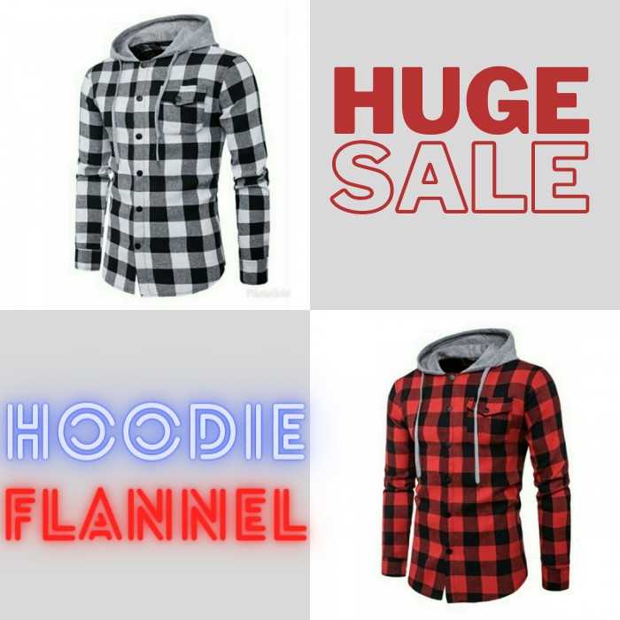 Hoodie Flannel Cowo Kekinian / Jaket Flannel Model Kemeja Flannel / Jaket Keren 2021 Flannel Hoodie