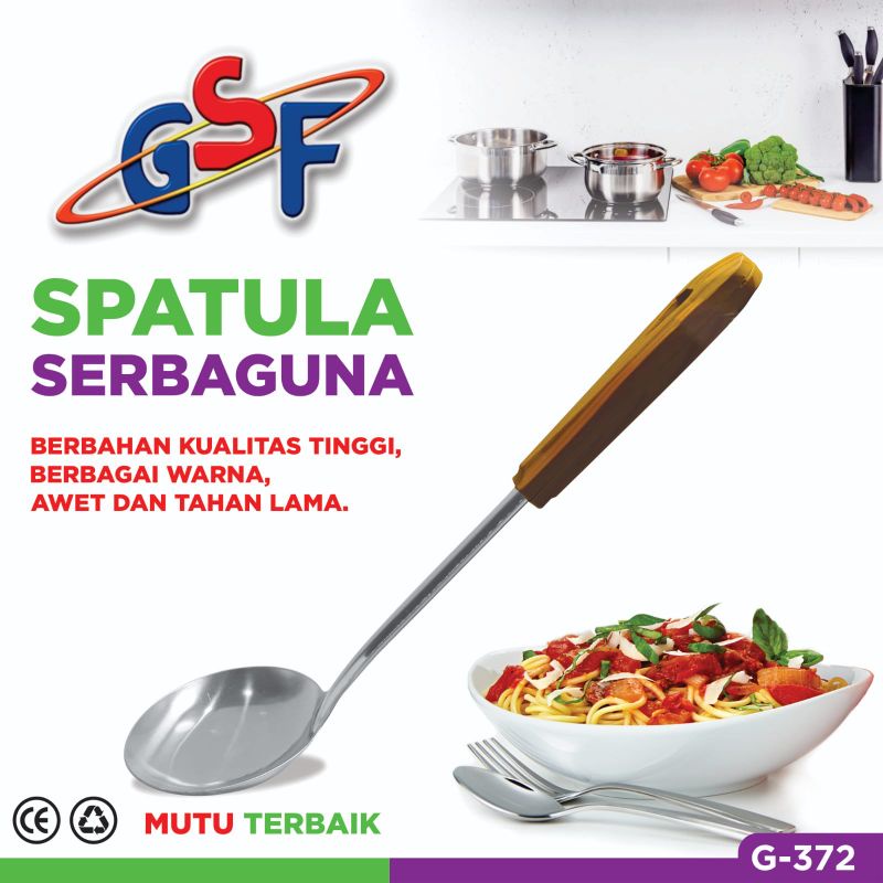 spatula gsf G 371 G 372 gagang kayu anti panas sutil gagang kayu gsf sotel centong