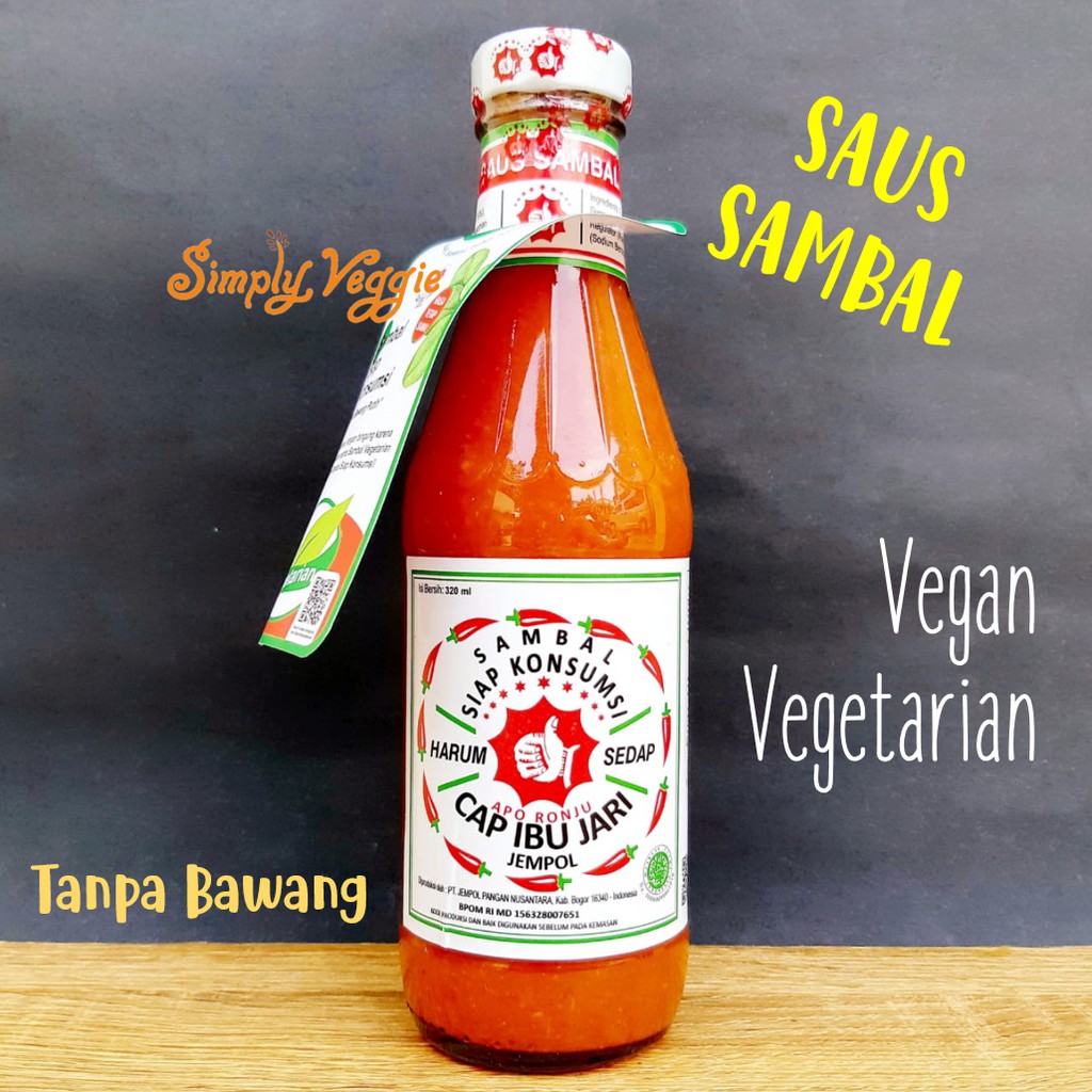 

Sambal Vegetarian Cap Ibu Jari 320ml / Sambal Jempol Vegetarian / Vegetarian Chilli Sauce