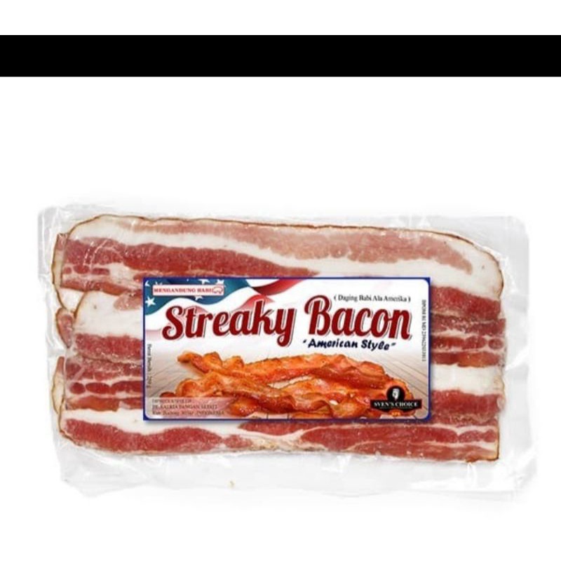 

streaky bacon slice 250gr isi 8 sd 10 slice