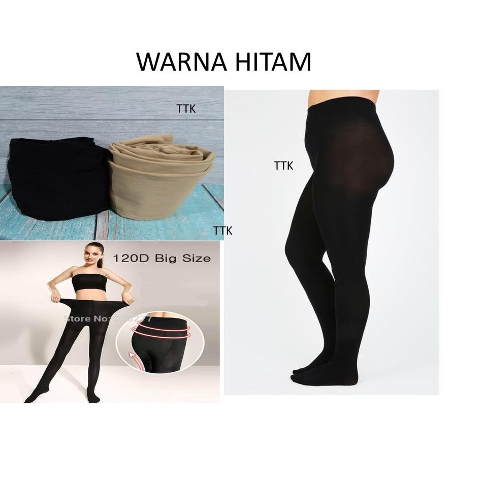 M0nggo STOCKING BIGSIZE 120D / ZOCKS PANTYHOSE BIG SIZE 120 DEN / XL XXL XXXL XXXXL JUMBO TEBAL Mura