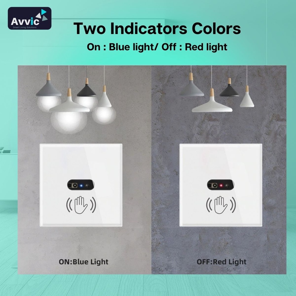 Saklar Tanpa Sentuh Smatrul No Touch Button Sensor Infrared Gerak Sensor Switch Dinding Tanpa Sentuh