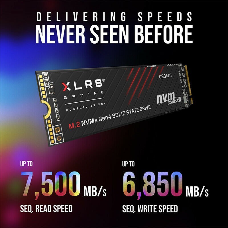 PNY XLR8 SSD 2TB CS3140 M2 NVME Gen 4.0