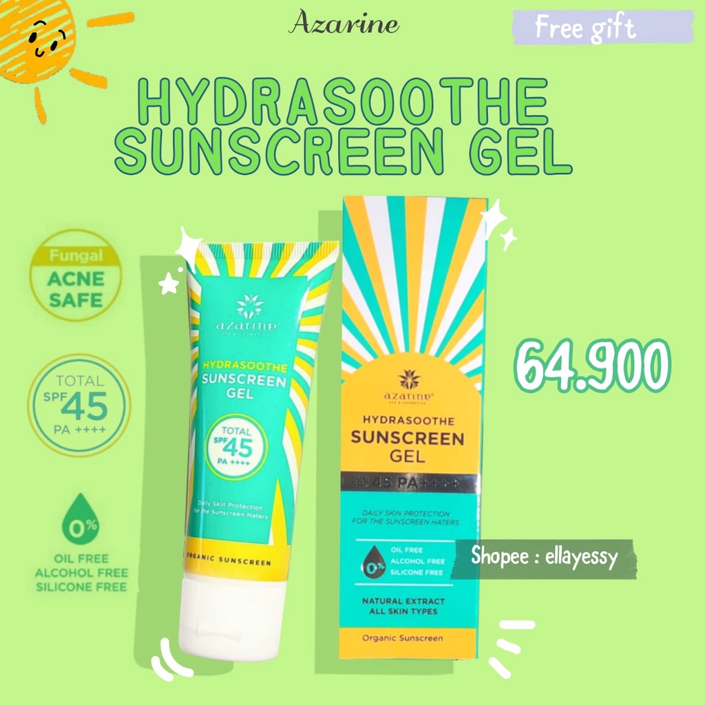azarine hydrasoothe sunscreen gel SPF 45++++