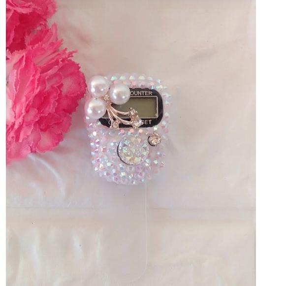 Coba dilihat⚡ Tasbih digital hias blink pearly white tasbih digital hias Swarovski termurahnya |Stoc