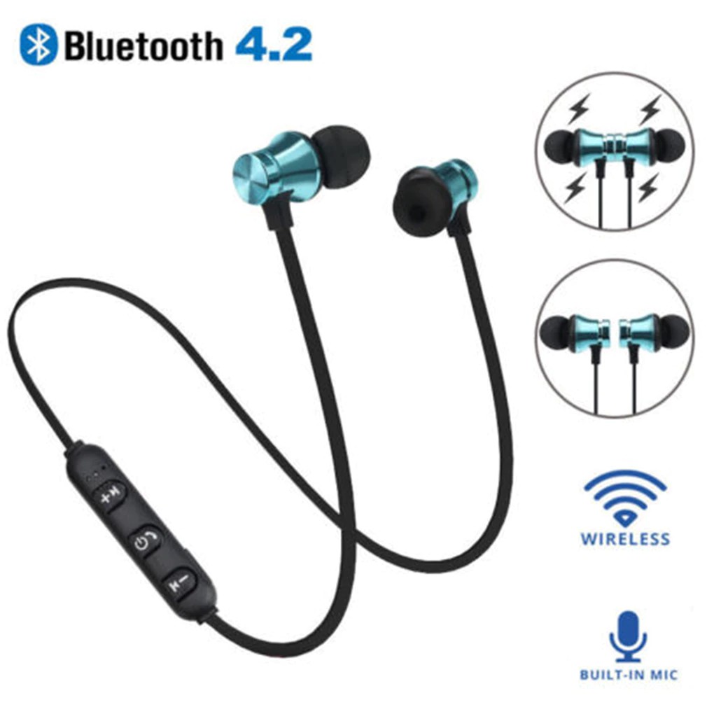 Terlaris XT11 Bluetooth Magnetic 4.2 Handsfree Earphone Handsfree Olahraga Lari Cordless Earphone