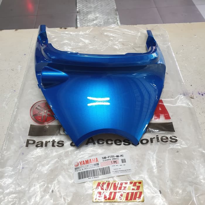 cover lampu stop/belakang/tail fino karbu biru asli yamaha